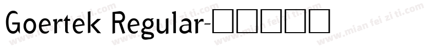 Goertek Regular字体转换